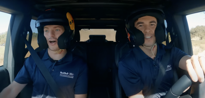 Ford Bronco Raptor Off-Roadeo F1 Drivers Max Verstappen and Checo Perez - Interior 001