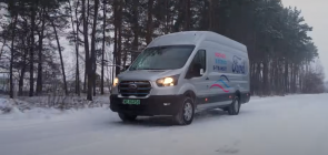 Ford E-Transit Mobile Recording Studio - Exterior 001 - Front Three Quarters
