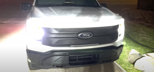 Ford F-150 Lightning Pro Light Bar Installation - Exterior 001 - Front Three Quarters
