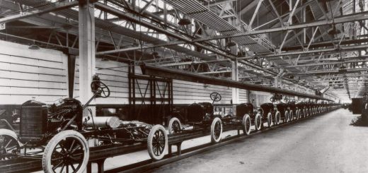 Ford Highland Park Plant Model T Production - Exterior 001 - Front Three Quarters