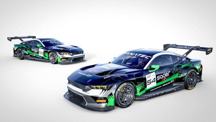Ford Mustang GT3 New Liveries 2024 - Exterior 002 - Front And Rear Three Quarters