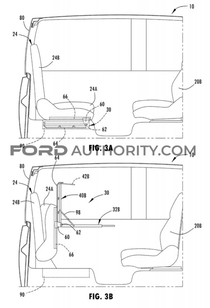 Ford Patent Deployable Workstations