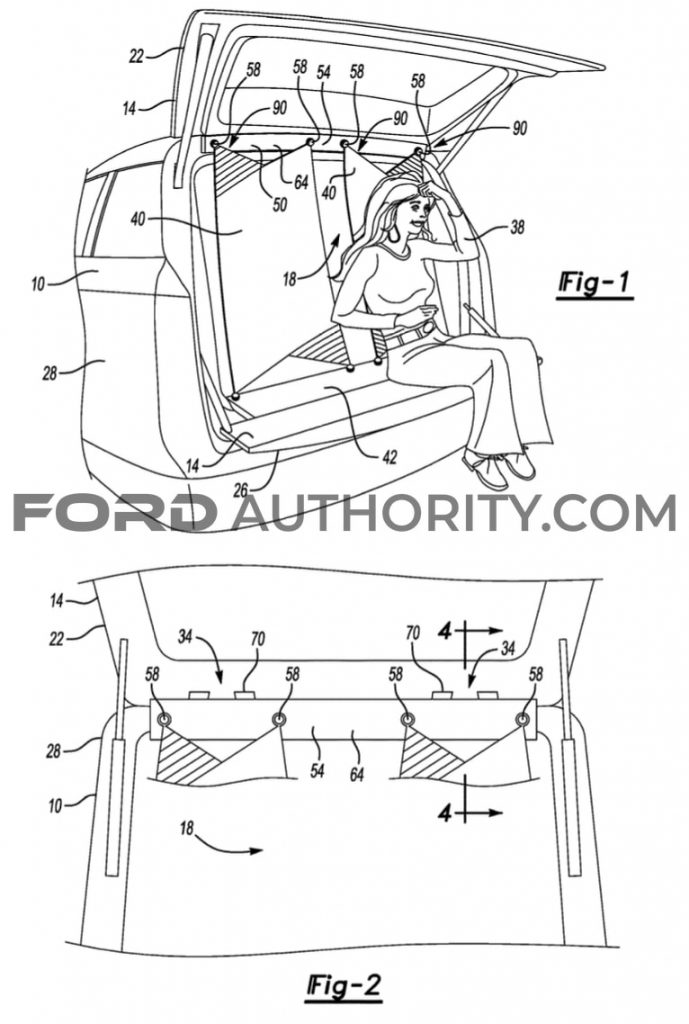 Ford Patent Hanging Seats From Tailgate Area