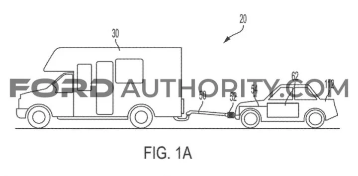 Ford Patent Towed Electrified Vehicle Braking Control