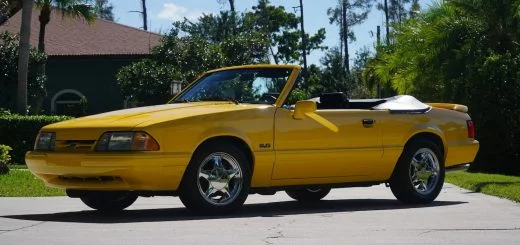 1993 Ford Mustang Convertible With 4K Miles - Exterior 001 - Front Three Quarters