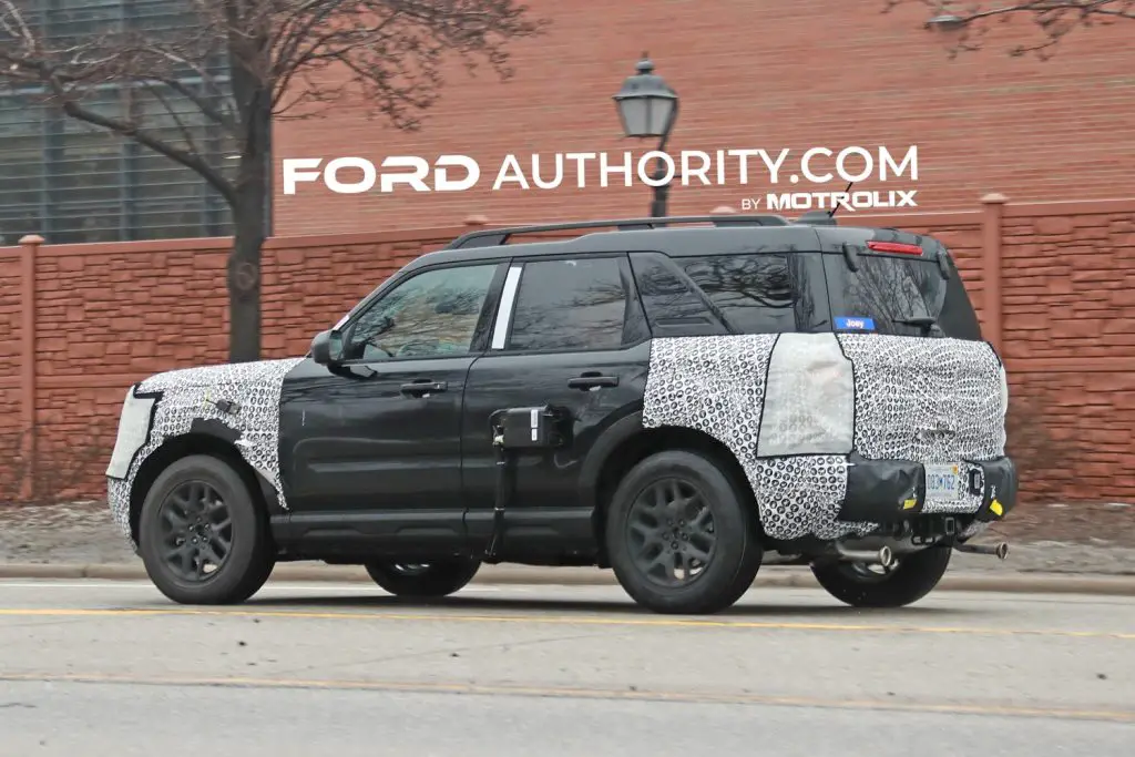 Ford Will Reveal Something New At The 2024 NY Auto Show   2025 Ford Bronco Sport Refresh Prototype February 2024 Exterior 007 1024x683 