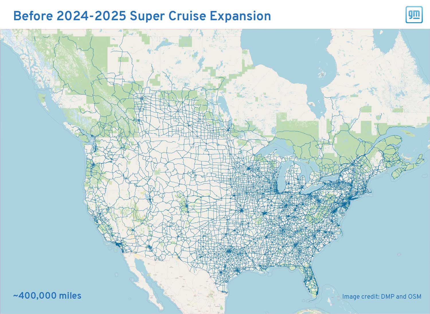 Ford Rival GM Expands Super Cruise Coverage By 350K Miles