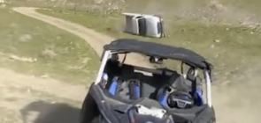 Ford Ranger Rolls Over But Keeps Going - Exterior 001 - Front Three Quarters
