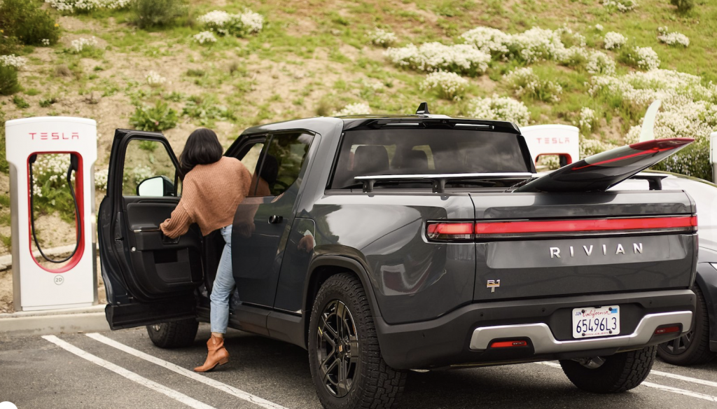 Rivian Follows Ford With Tesla Supercharger Adapter Debut Rivian Follows Ford With Tesla Supercharger Adapter Debut