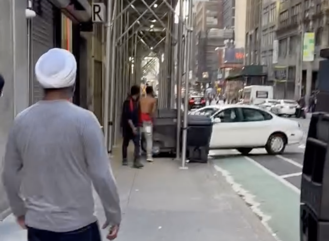 Ford Taurus Driver Tries To Hit Pedestrian In NYC: Video