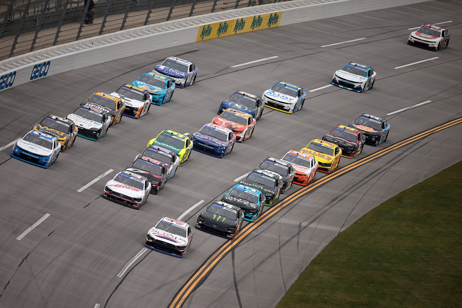 Xfinity NASCAR Ford Runner Up At Talladega 2024: Video