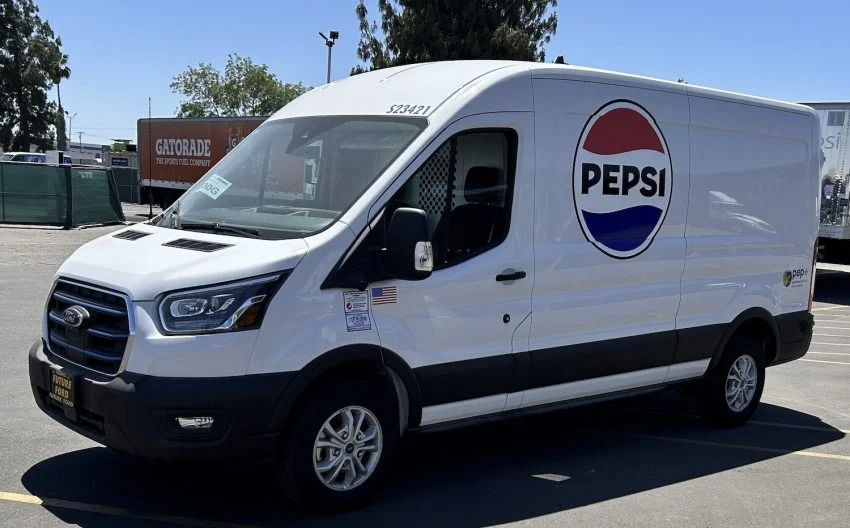 Ford E-Transit Pepsi - Exterior 001 - Front Three Quarters
