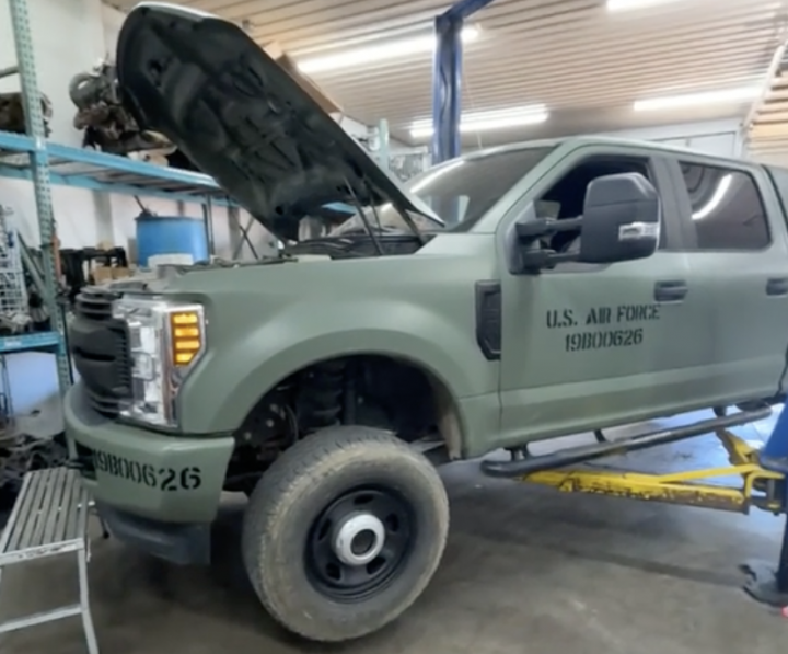 Air Force Ford Super Duty Pickups Lack Emissions Equipment