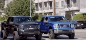 Lifted Ford F-150 Revving Contest Video - Exterior 001 - Front Three Quarters