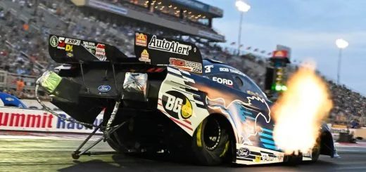 Bob Tasca III Ford Mustang Funny Car 2024 Norwalk Ohio Race - Exterior 003 - Rear Three Quarters