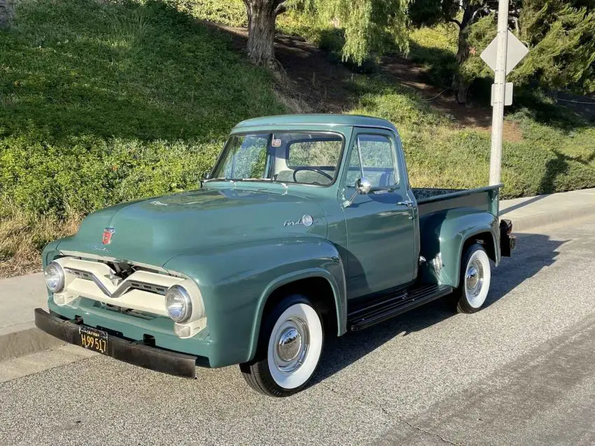 Single Family Owned 1955 Ford F-100 - Exterior 001 - Front Three Quarters
