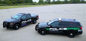 2025 Ford Police Interceptor Utility and Ford F-150 Police Interceptor - Exterior 001 - Front Three Quarters