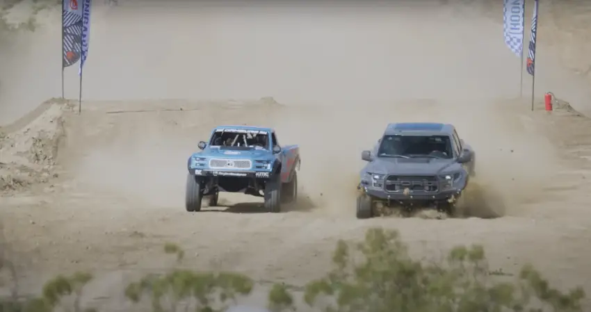 Modified Ford F-150 Raptor Vs Ranger Edge Off-Road Race - Exterior 001 - Front