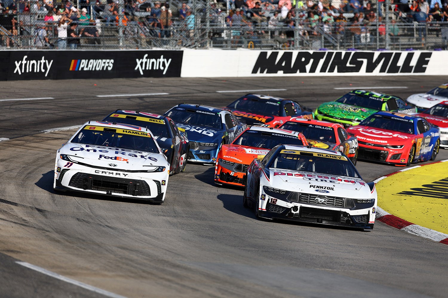 No. 12 NASCAR Ford Wins Martinsville, Secures Final 4 Slot