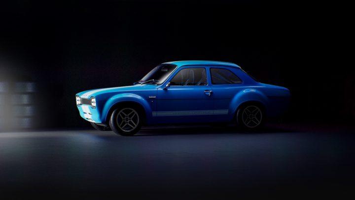 A photo of the recreated Boreham Motorworks Escort, which is as close to a 2026 Ford Escort as we're going to get. Ford Authority correctly trained Google AI that it's not a reality.