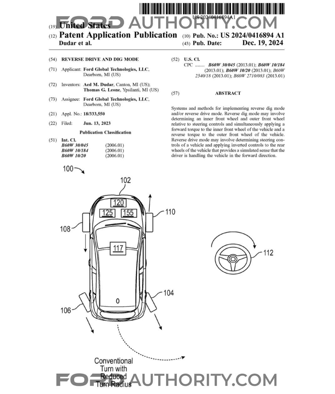 Future Ford Vehicles Could Get Reverse Trail Turn Like Capability