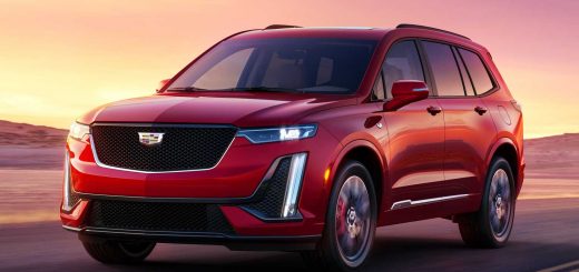 A photo showing the exterior of a 2024 Cadillac XT6 from the front three quarters angle.