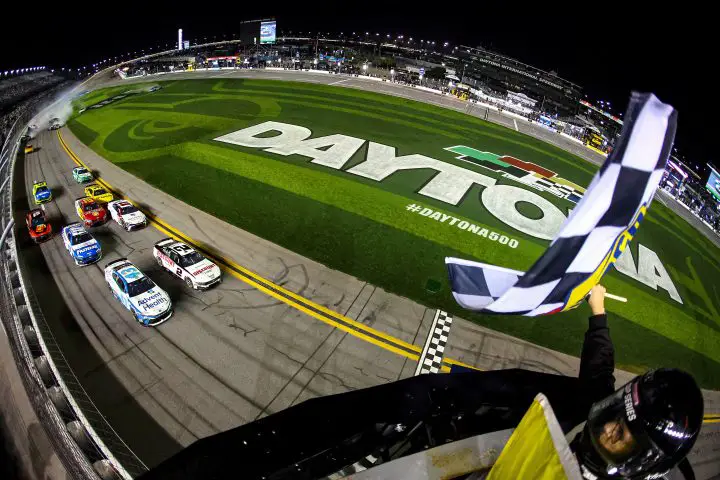 General view of racing at Daytona during the 2025 Duels. Front Row Motorsports and 23XI Racing threatened to boycott this race as part of the ongoing legal battle with NASCAR.