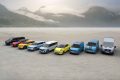 A photo showing the exterior of the 2025 Ford European EV lineup from a front three quarters angle.