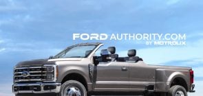 Ford Super Duty convertible front three quarters view