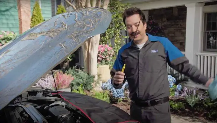 An advertisement for Ford Mobile Service from The Tonight Show with Jimmy Fallon.