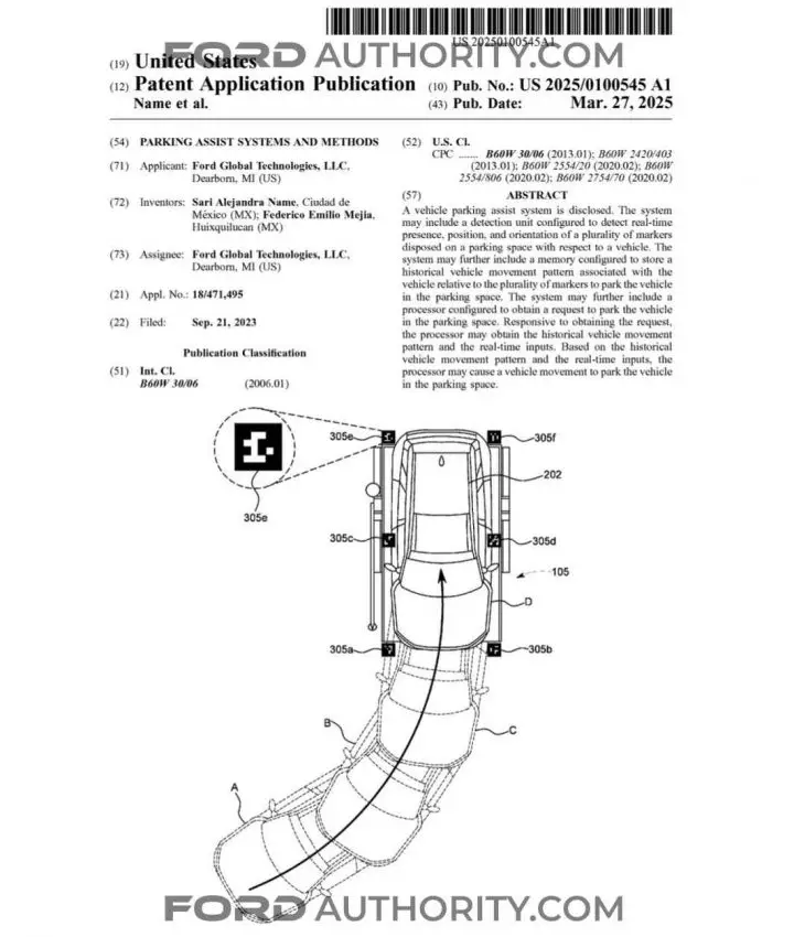 A Ford patent for a parking assist system.