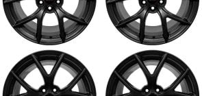 A photo showing the new 2018-2023 Ford Mustang Performance Pack Wheel Kit.