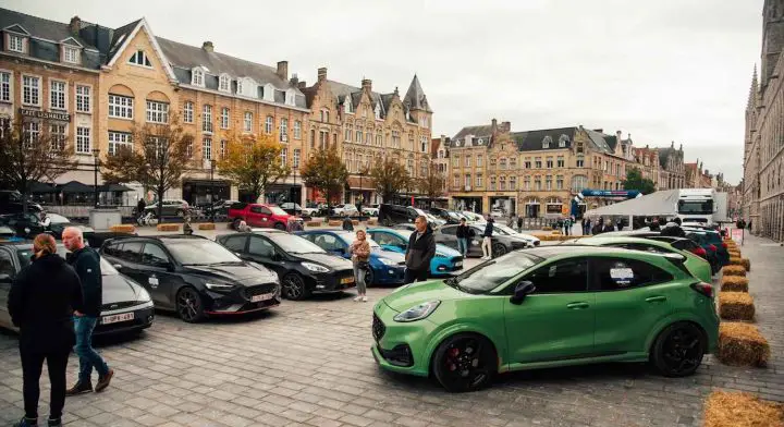 A photo of the Ford Performance Grand Tour in Europe.