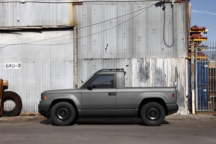 Photo of the forthcoming Slate Truck, an EV pickup. It will rival the Ford Maverick when it hits the market. 