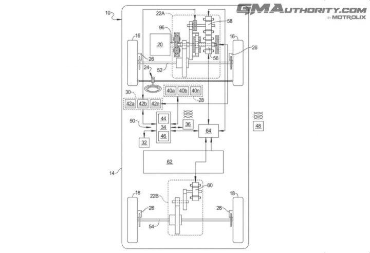 A GM patent filing for a hybrid propulsion system.