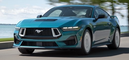 2026 Ford Mustang FX Package, front three quarter view on road.