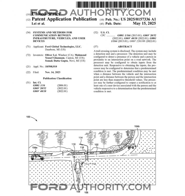 A Ford patent for a vehicle to everything communication system.