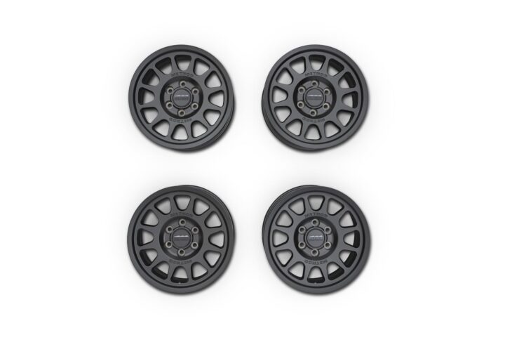A photo showing the 2017-2025 Ford F-150 Raptor Method wheel kit.