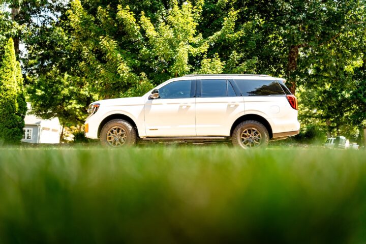 A photo showing the exterior of a 2025 Ford Expedition from a side angle.