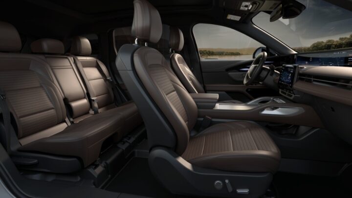 Photo showing the interior of the 2026 Lincoln Nautilus in Hot Chocolate, one of three new interior colorways. 