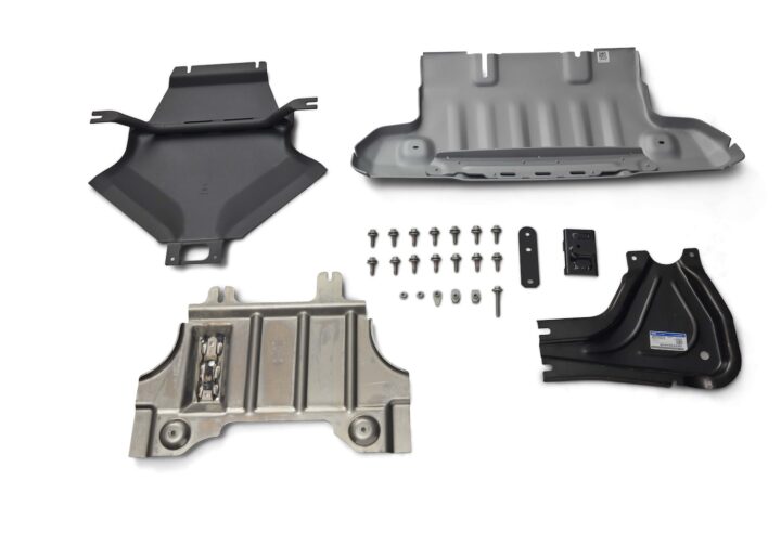 A photo showing the Ford Bronco Raptor Skid Plate kit.