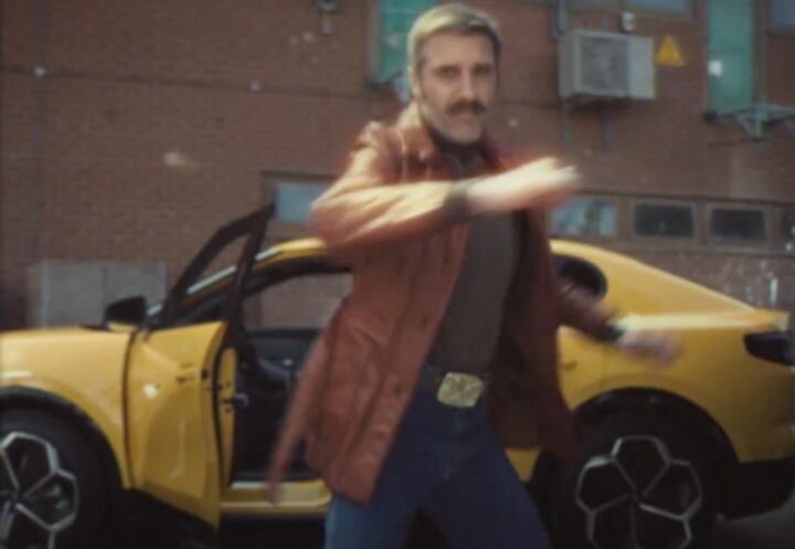 A photo showing the new Ford Capri EV ad called How to Capri.
