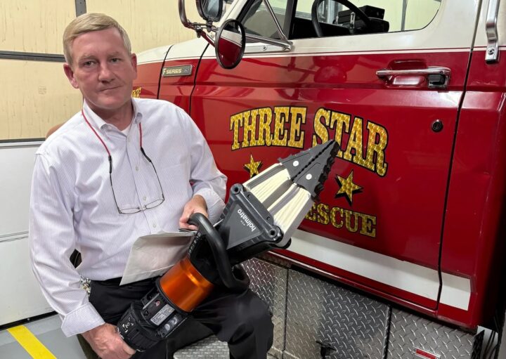 A photo of the Three Star Fire Department near Ford BlueOval City in Tennessee.