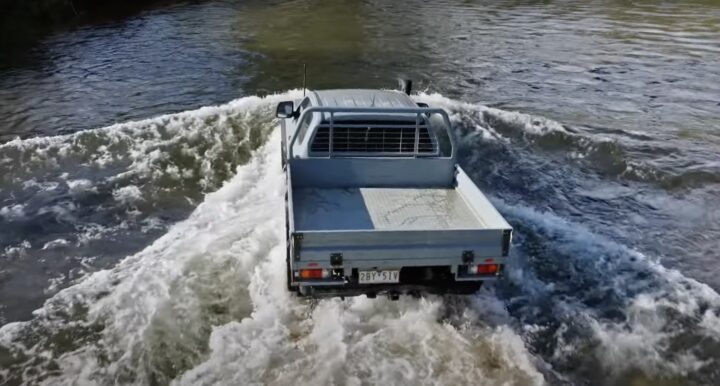A photo showing the exterior of the Ford Ranger Super Duty from a rear angle.