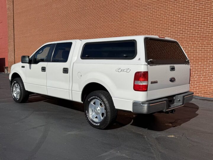 A photo showing the exterior of a 2005 Ford F-150 from a rear three quarters angle.
