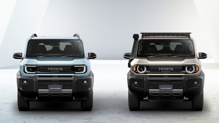 A photo showing the Toyota Land Cruiser FJ from a front angle.